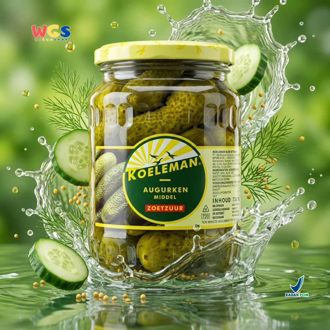 Koeleman Sweet Whole Gherkins 720 gr - Pickled Cucumber