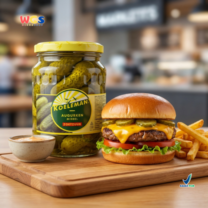 Koeleman Sweet Whole Gherkins 720 gr - Pickled Cucumber