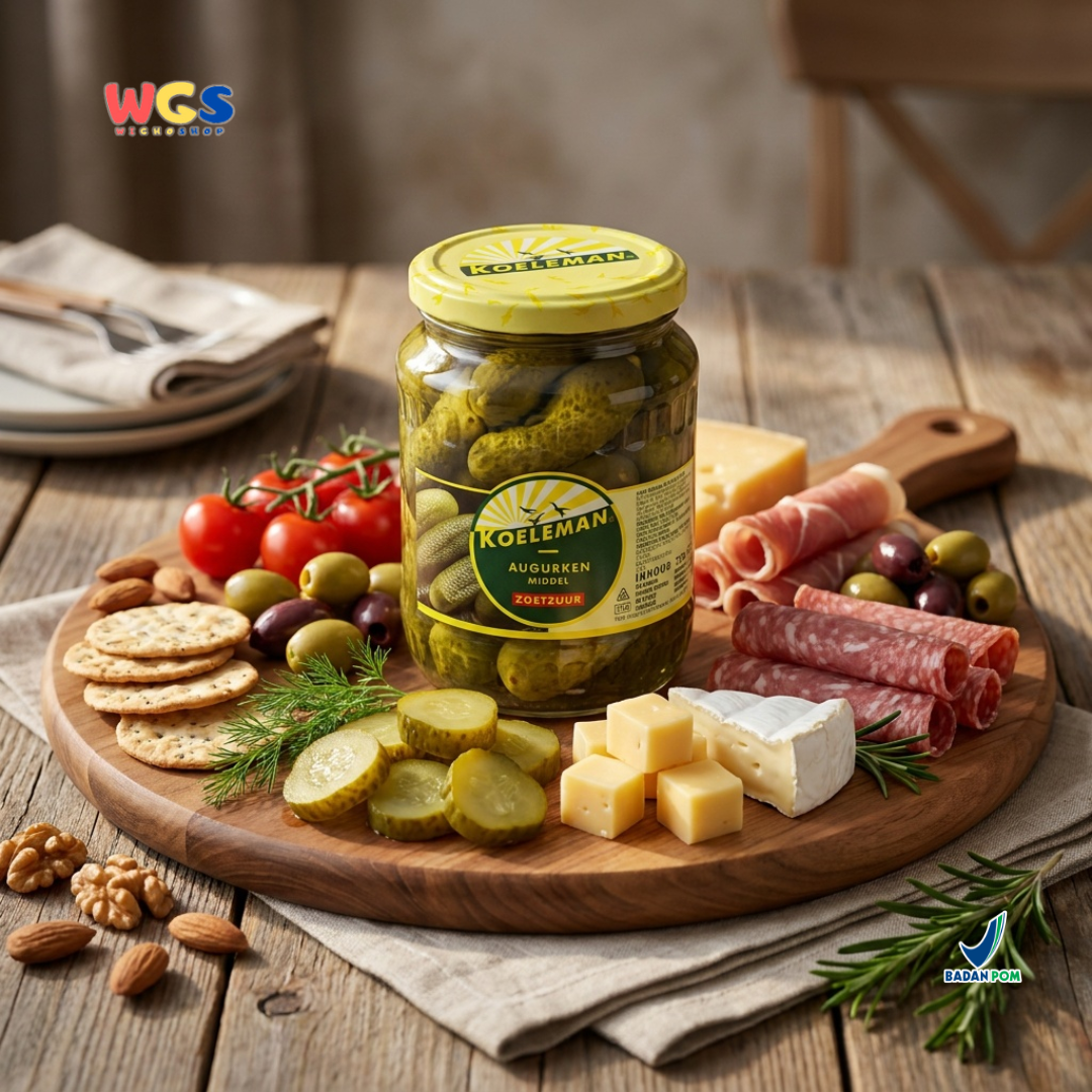 Koeleman Sweet Whole Gherkins 720 gr - Pickled Cucumber