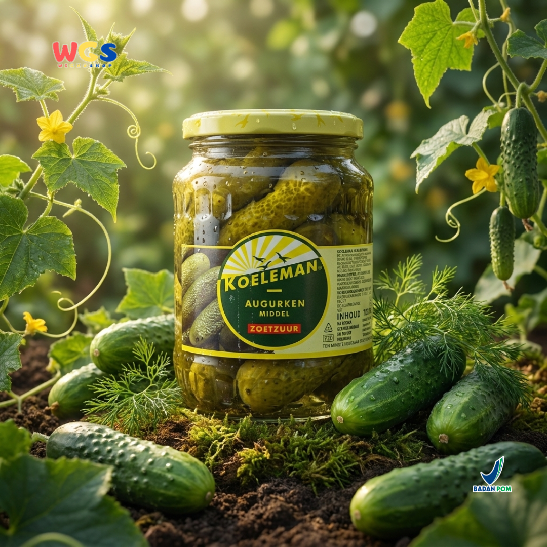 Koeleman Sweet Whole Gherkins 720 gr - Pickled Cucumber