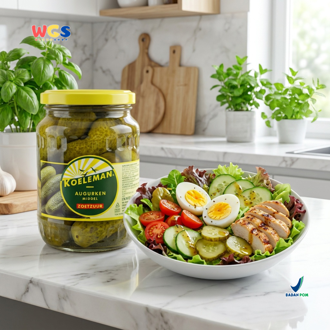 Koeleman Sweet Whole Gherkins 720 gr - Pickled Cucumber