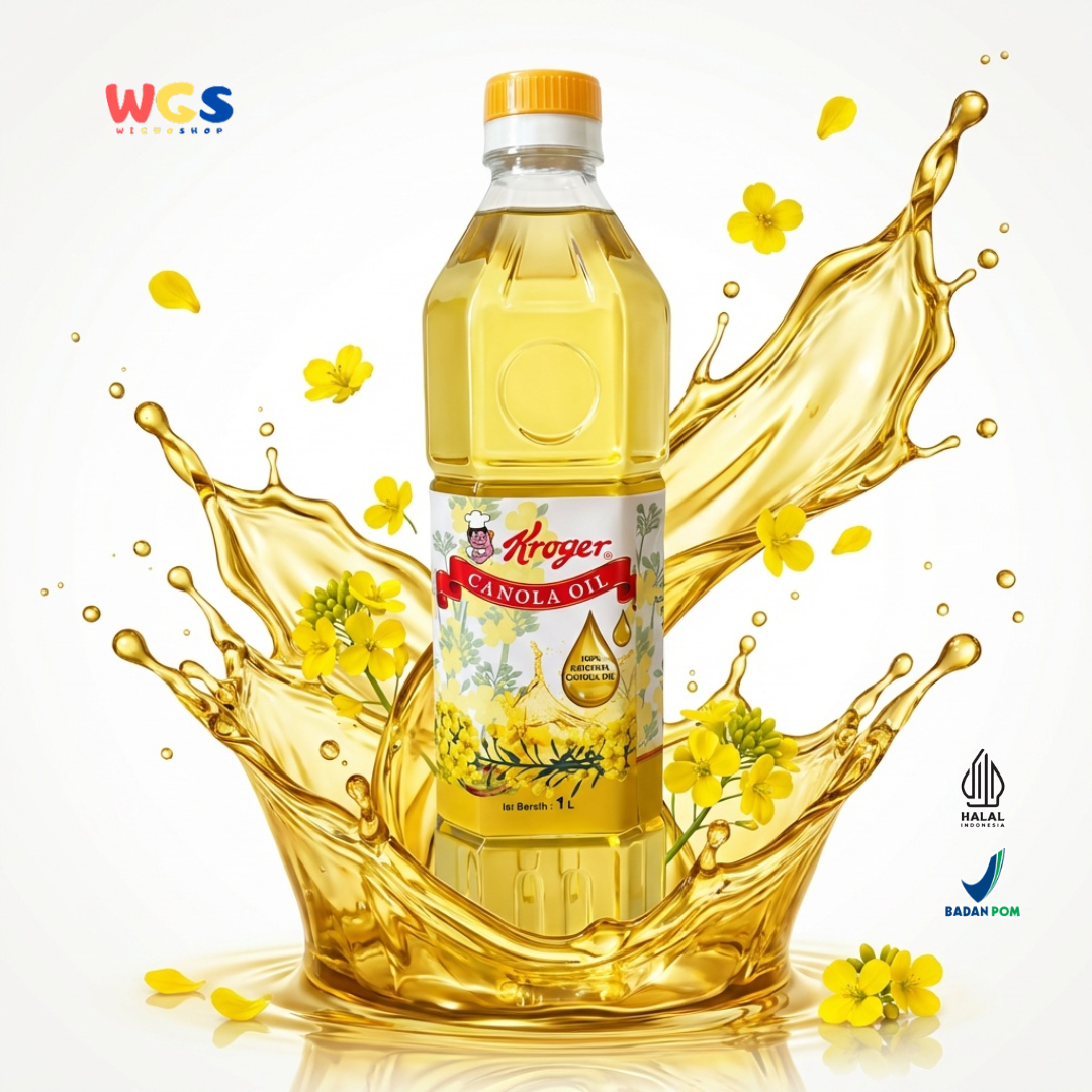 Kroger Canola Oil 1L - Minyak Kanola 100% Untuk Goreng, Tumis dan Baking