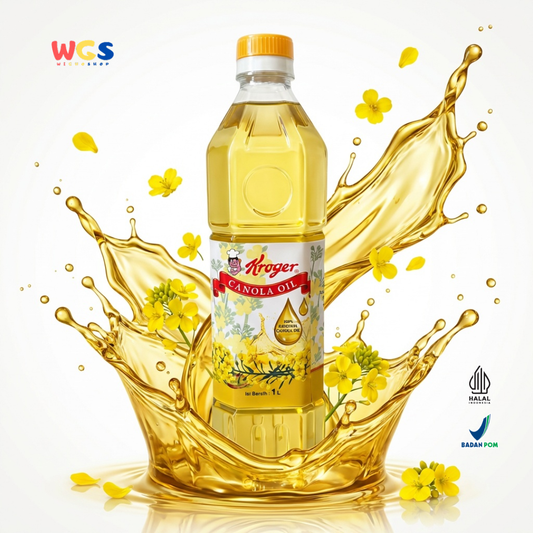 Kroger Canola Oil 1L - Minyak Kanola 100% Untuk Goreng, Tumis dan Baking