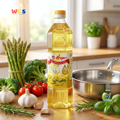 Kroger Canola Oil 1L - Minyak Kanola 100% Untuk Goreng, Tumis dan Baking