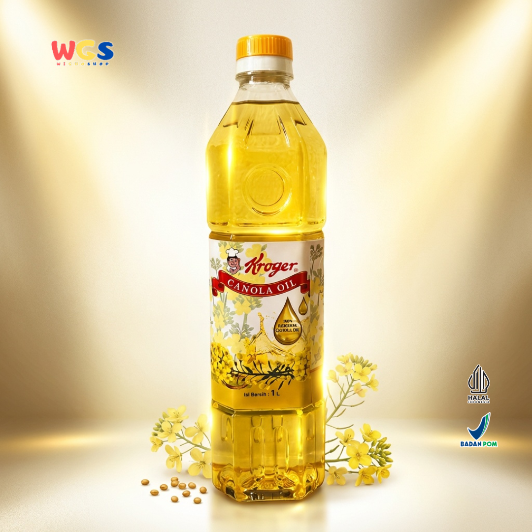 Kroger Canola Oil 1L - Minyak Kanola 100% Untuk Goreng, Tumis dan Baking
