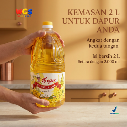 Kroger Canola Oil 100% Original 2 ltr - Canola Oil