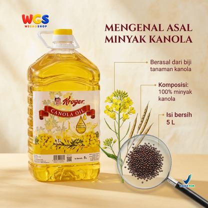 Kroger Canola Oil 100% Original 5 ltr - Canola Oil