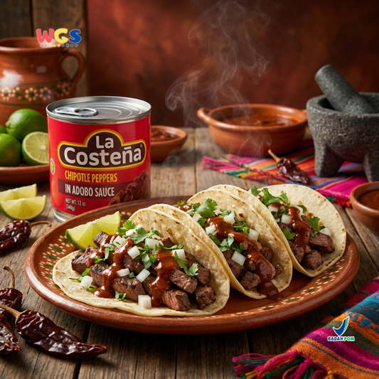 La Costeña Chipotle Peppers In Adobo Sauce 340g - Cabai Chipotle Saus Adobo Meksiko