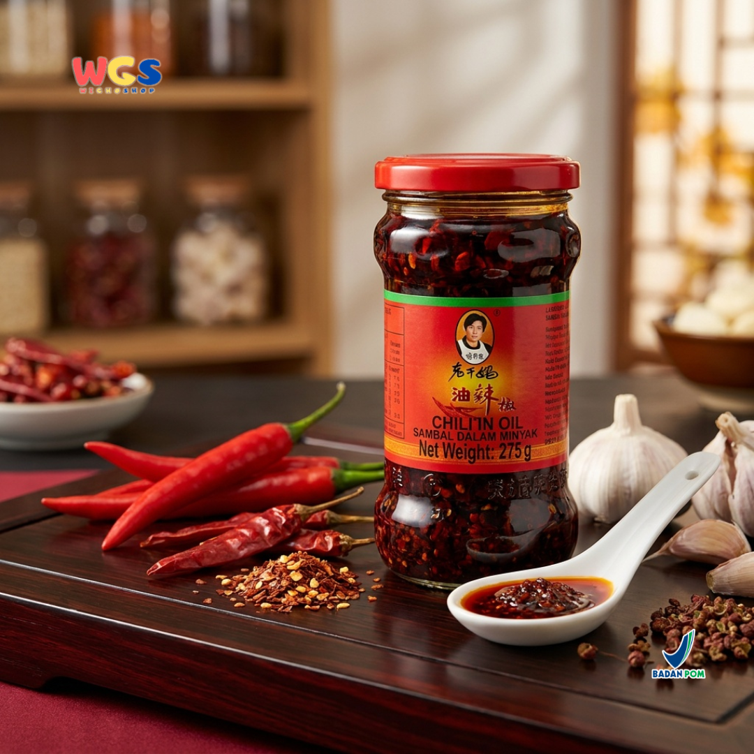 Lao Gan Ma Chili in Oil 275g - Sambal Minyak Cabai Gurih Pedas