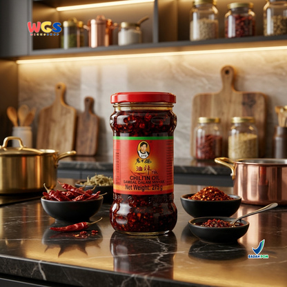Lao Gan Ma Chili in Oil 275g - Sambal Minyak Cabai Gurih Pedas