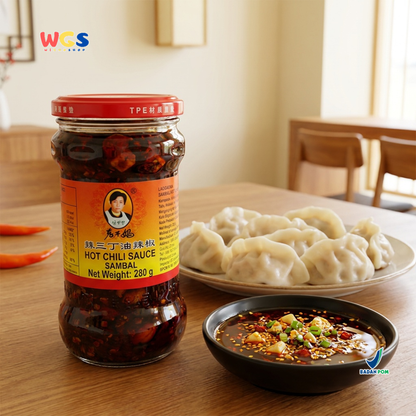 Lao Gan Ma Hot Chili Sauce 280g - Sambal Cabai Minyak Pedas Gurih untuk Dimsum