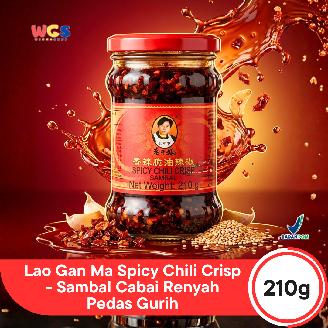 Lao gan ma Spicy Chili Crisp Sambal 210g – Authentic Chinese Spicy Sambal