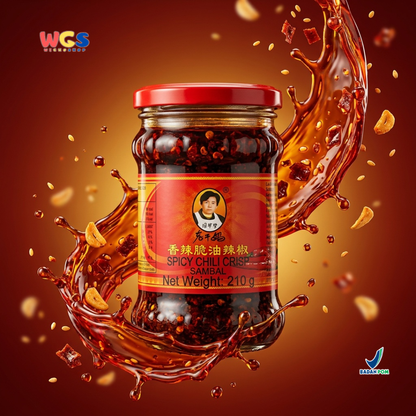 Lao gan ma Spicy Chili Crisp Sambal 210g – Authentic Chinese Spicy Sambal