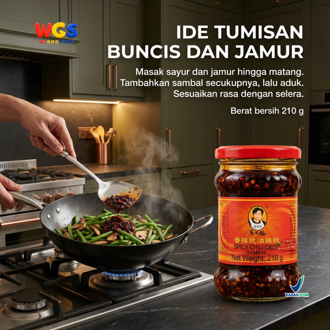 Lao gan ma Spicy Chili Crisp Sambal 210g – Authentic Chinese Spicy Sambal