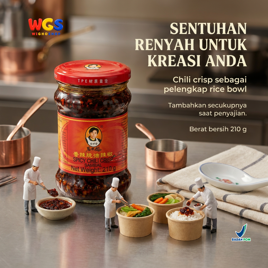 Lao gan ma Spicy Chili Crisp Sambal 210g – Authentic Chinese Spicy Sambal