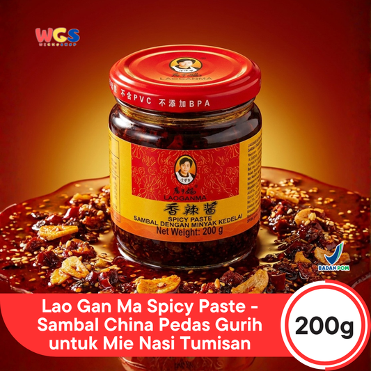 Lao Gan Ma Spicy Paste 200g - Sambal China Pedas Gurih untuk Mie Nasi Tumisan