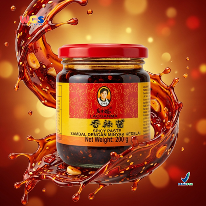 Lao Gan Ma Spicy Paste 200g - Sambal China Pedas Gurih untuk Mie Nasi Tumisan