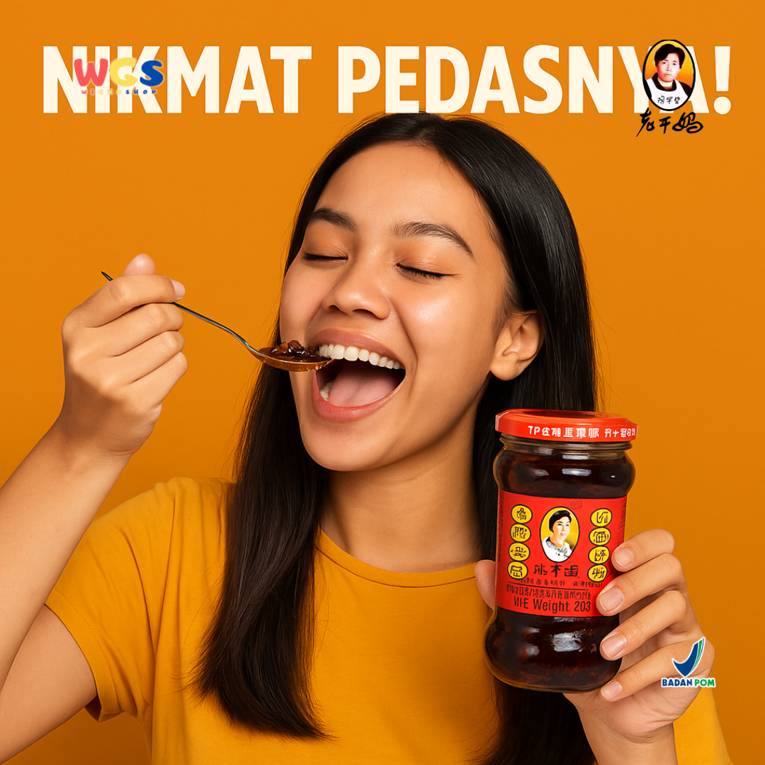 Lao Gan Ma Black Bean Chili Sauce Sambal Kedelai Hitam 280g – Sambal Pedas Gurih Tiongkok