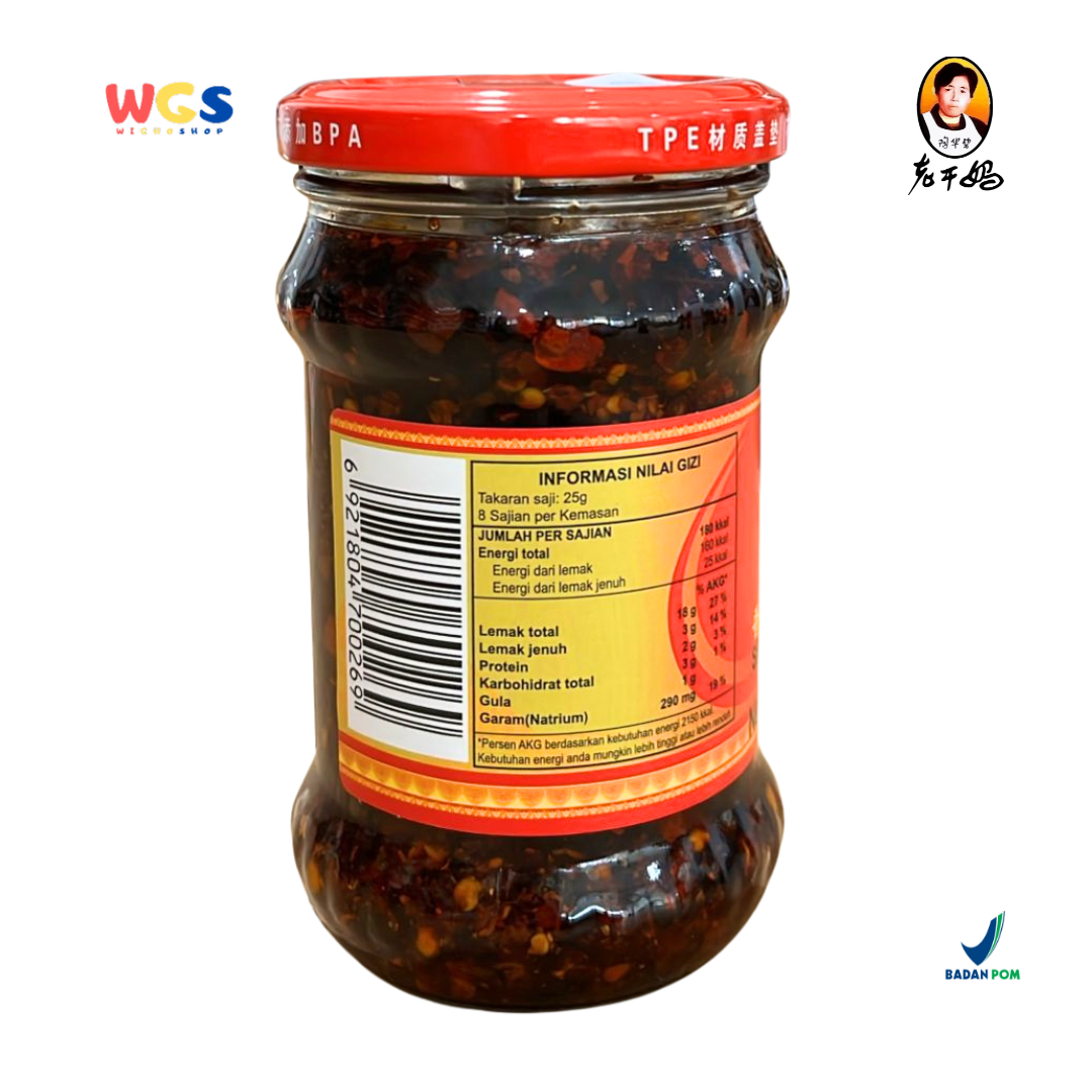 Lao gan ma Spicy Chili Crisp Sambal 210g – Authentic Chinese Spicy Sambal