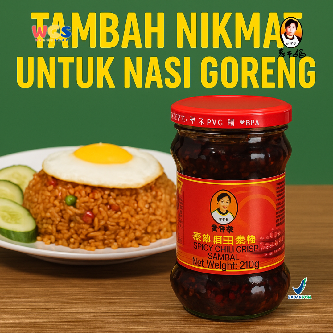 Lao gan ma Spicy Chili Crisp Sambal 210g – Authentic Chinese Spicy Sambal