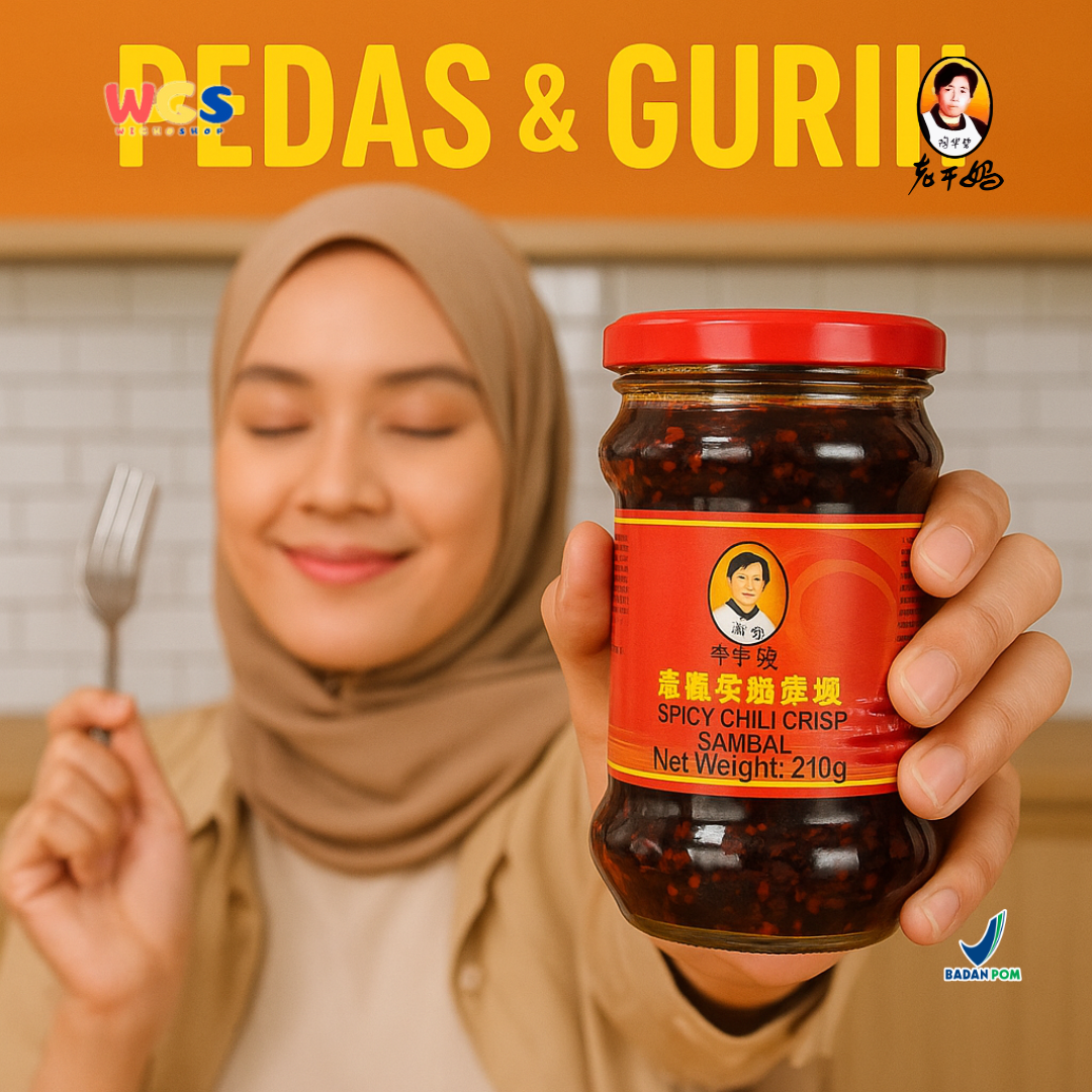 Lao gan ma Spicy Chili Crisp Sambal 210g – Authentic Chinese Spicy Sambal