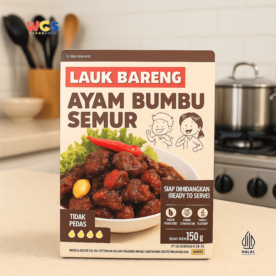 Lauk Bareng Ayam Bumbu Semur 150g – Ayam Empuk dengan Kuah Kental Manis Gurih, Siap Santap