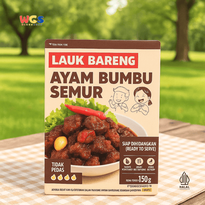 Lauk Bareng Ayam Bumbu Semur 150g – Ayam Empuk dengan Kuah Kental Manis Gurih, Siap Santap