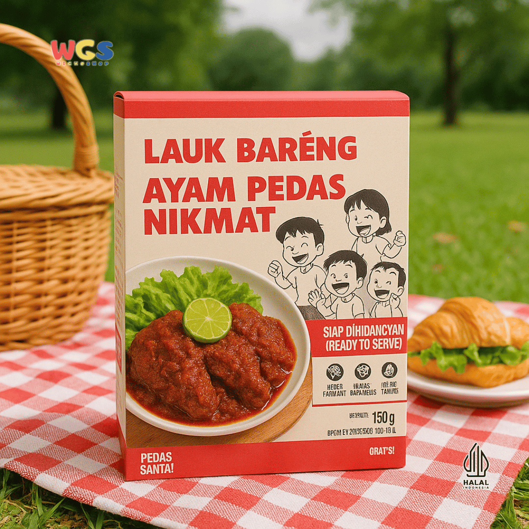 Lauk Bareng Ayam Pedas Nikmat 150g – Ayam Bumbu Rujak Siap Santap, Pedas Santai & Praktis