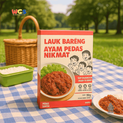 Lauk Bareng Ayam Pedas Nikmat 150g – Ayam Bumbu Rujak Siap Santap, Pedas Santai & Praktis