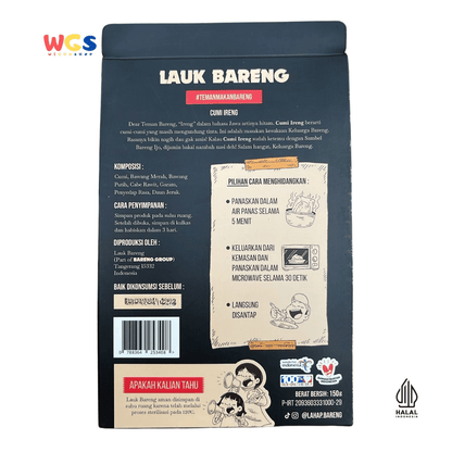 Lauk Bareng Cumi Ireng 150g – Lauk Cumi Tinta Siap Santap, Praktis & Pedas Santai