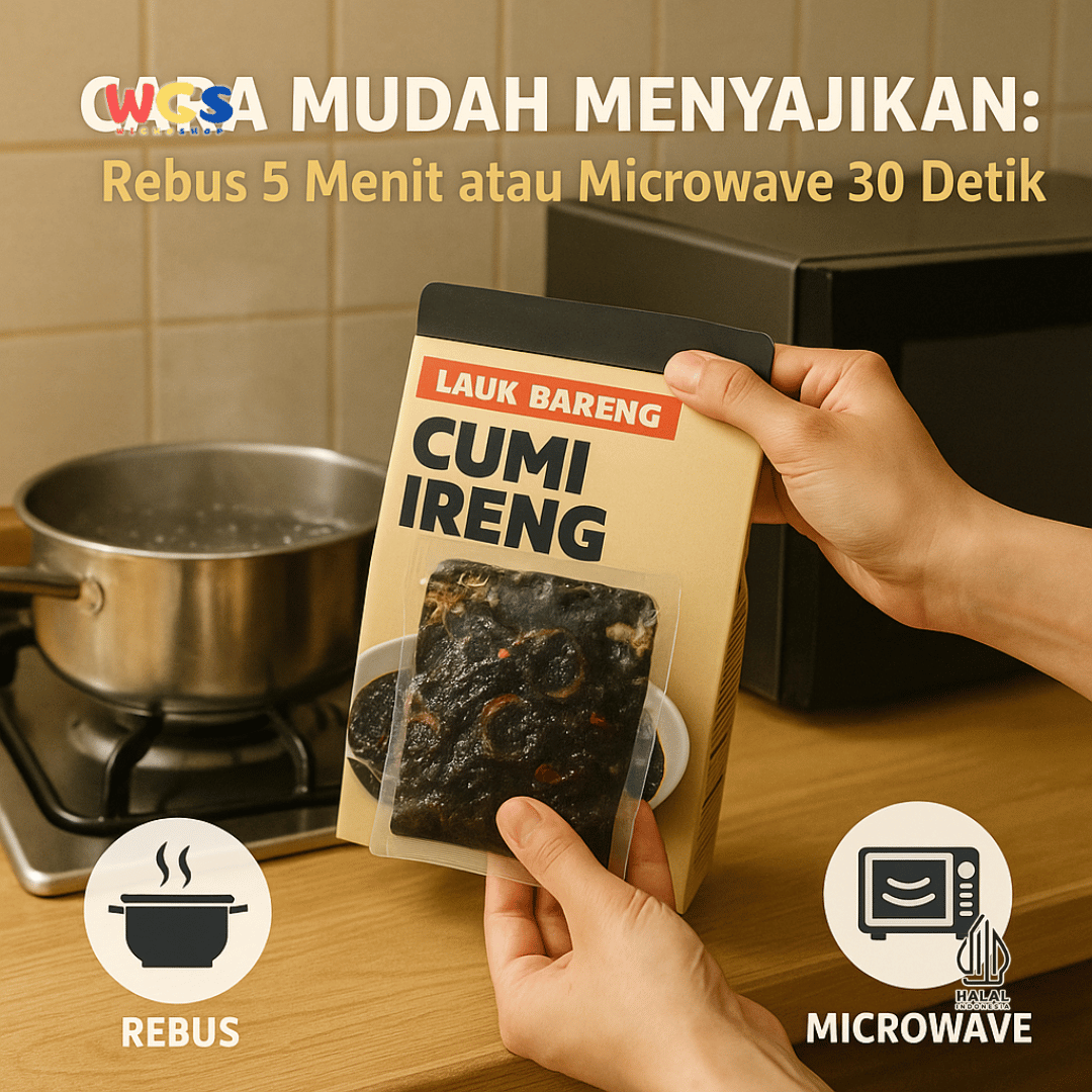Lauk Bareng Cumi Ireng 150g – Lauk Cumi Tinta Siap Santap, Praktis & Pedas Santai
