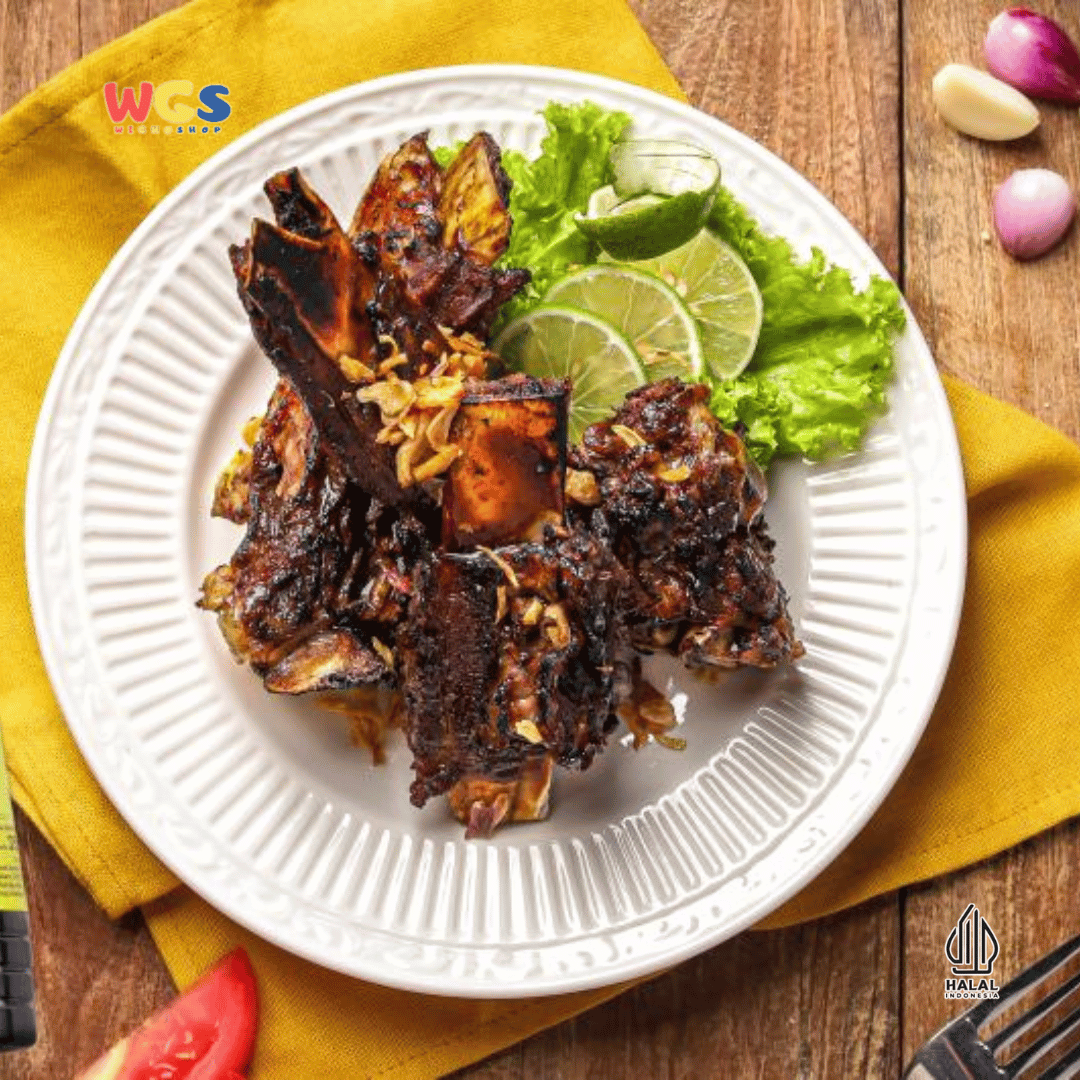 Lauk Bareng Iga Sambal Bakar 150g – Lauk Iga Pedas Siap Santap, Empuk, Berbumbu &amp; Praktis