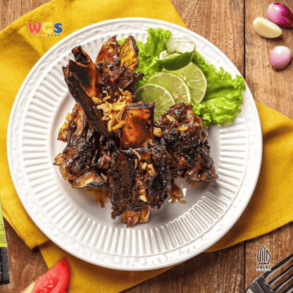 Lauk Bareng Iga Sambal Bakar 150g – Lauk Iga Pedas Siap Santap, Empuk, Berbumbu &amp; Praktis