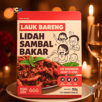 Lauk Bareng Lidah Sambal Bakar 150g – Lidah Sapi Berbumbu Pedas, Empuk, Praktis & Siap Santap