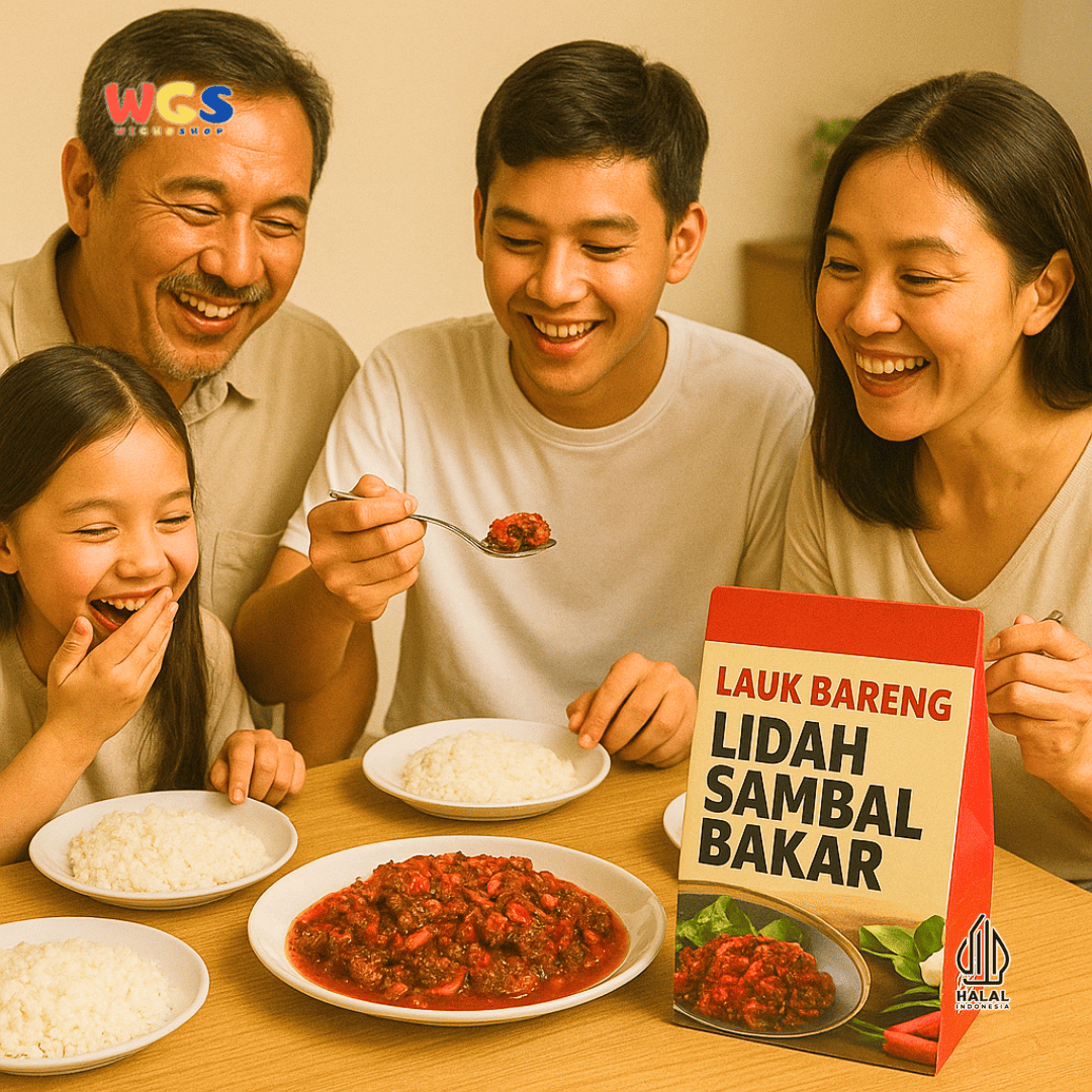 Lauk Bareng Lidah Sambal Bakar 150g – Lidah Sapi Berbumbu Pedas, Empuk, Praktis & Siap Santap
