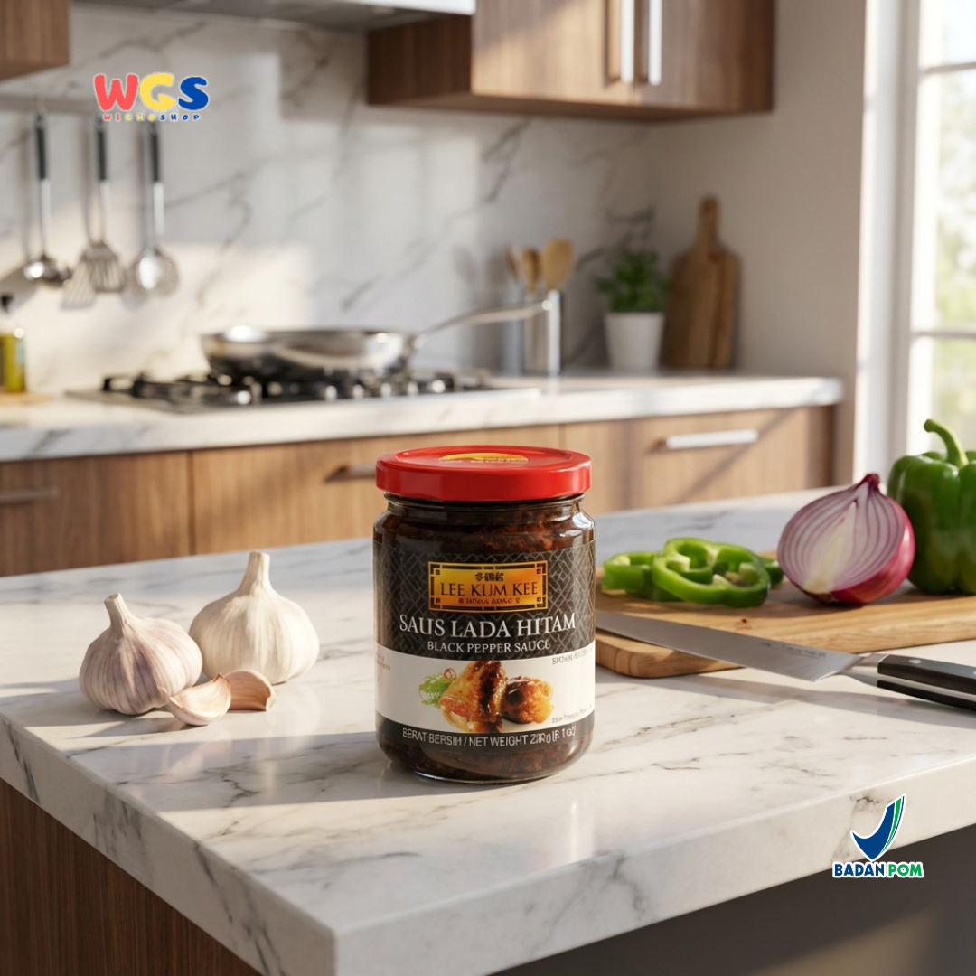 Lee Kum Kee Black Pepper Sauce 230g - Saus Lada Hitam Premium untuk Steak & Tumisan