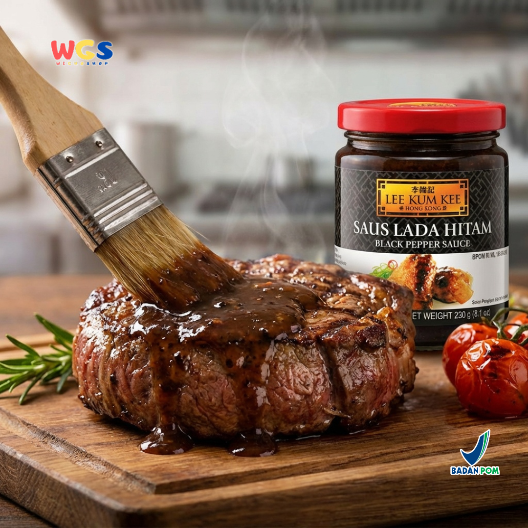 Lee Kum Kee Black Pepper Sauce 230g - Saus Lada Hitam Premium untuk Steak & Tumisan