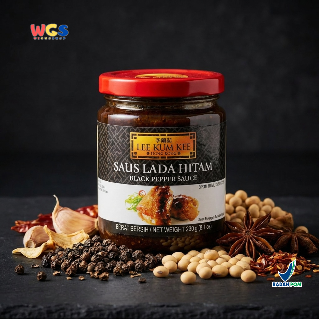 Lee Kum Kee Black Pepper Sauce 230g - Saus Lada Hitam Premium untuk Steak & Tumisan