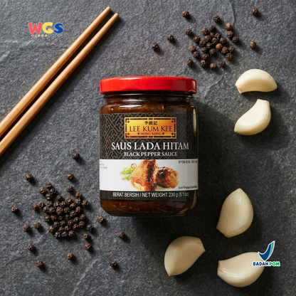 Lee Kum Kee Black Pepper Sauce 230g - Saus Lada Hitam Premium untuk Steak & Tumisan