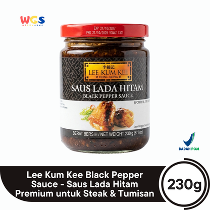 Lee Kum Kee Black Pepper Sauce 230g - Saus Lada Hitam Premium untuk Steak & Tumisan