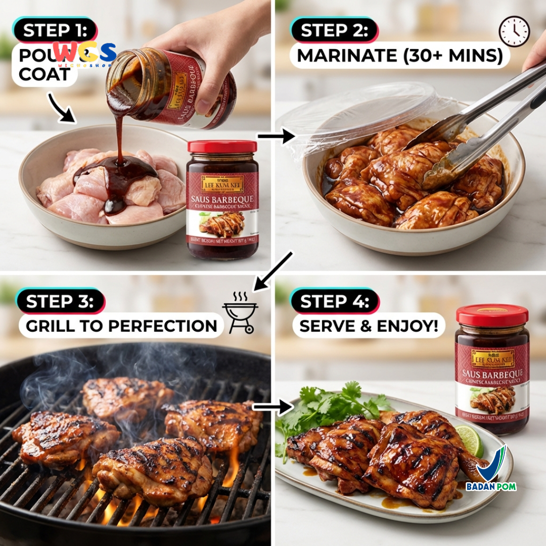 Lee Kum Kee Chinese Barbecue Sauce 397g - Saus BBQ Cina Manis Gurih untuk Marinasi