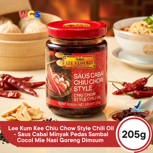 Lee Kum Kee Chiu Chow Style Chili Oil 205g - Saus Cabai Minyak Pedas Sambal Cocol Mie Nasi Goreng Dimsum