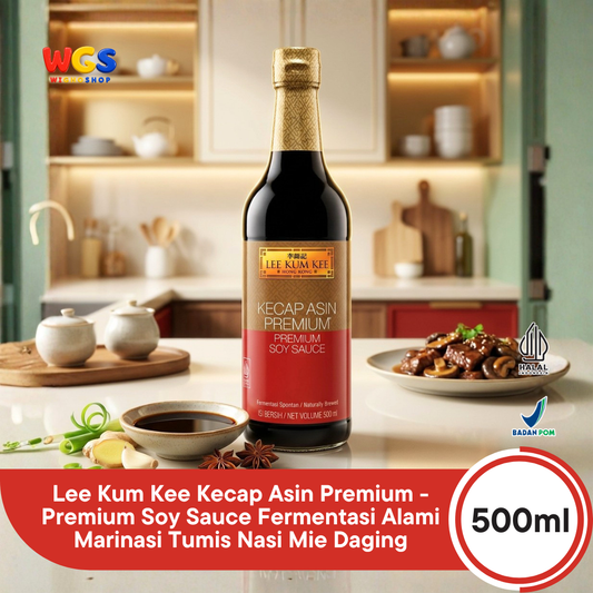 Lee Kum Kee Kecap Asin Premium Soy Sauce 500ml - Fermentasi Alami Marinasi Tumis Nasi Mie Ayam Daging