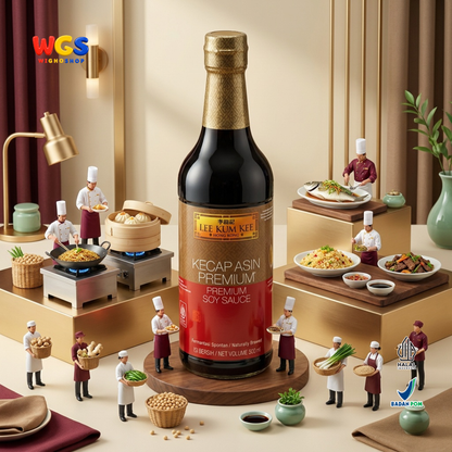 Lee Kum Kee Kecap Asin Premium Soy Sauce 500ml - Fermentasi Alami Marinasi Tumis Nasi Mie Ayam Daging