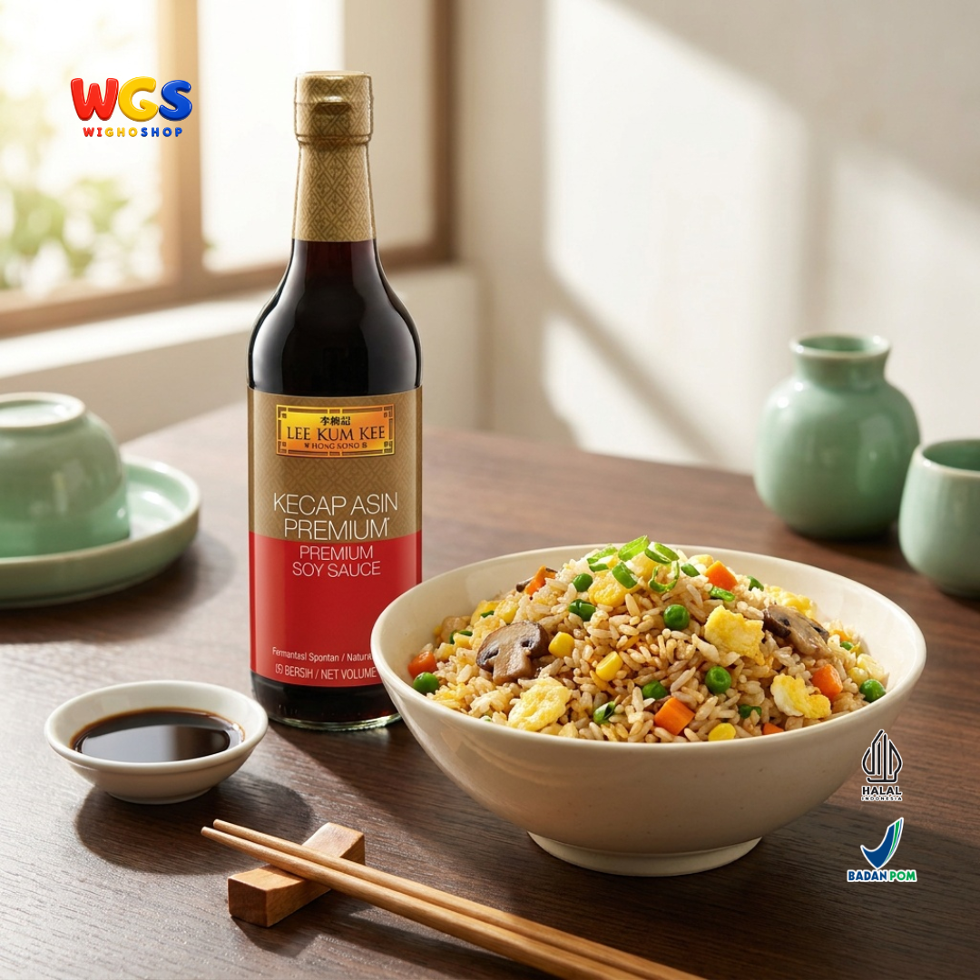 Lee Kum Kee Kecap Asin Premium Soy Sauce 500ml - Fermentasi Alami Marinasi Tumis Nasi Mie Ayam Daging