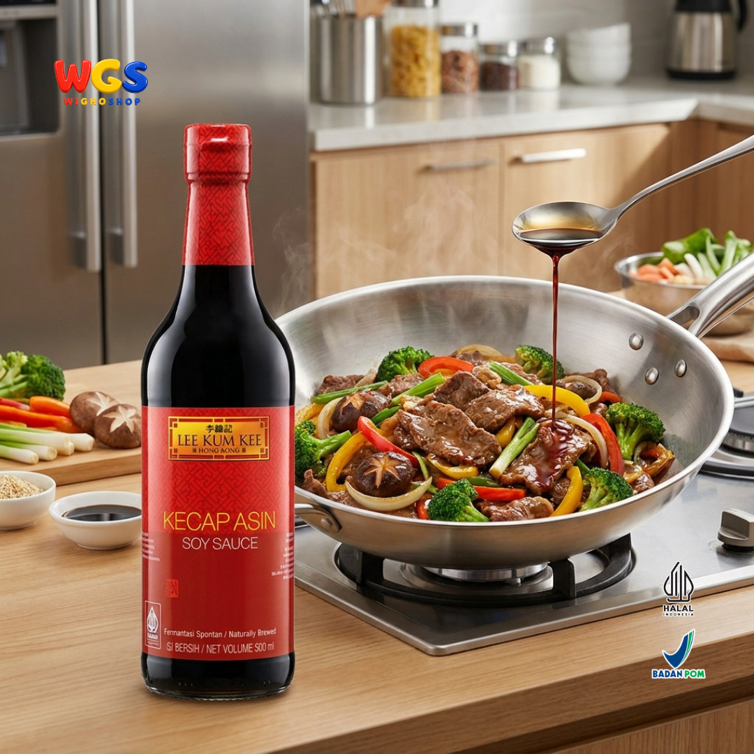 Lee Kum Kee Kecap Asin Soy Sauce 500ml - Light Soy Sauce Fermentasi Alami Marinasi Tumis Nasi Mie Bumbu Masak