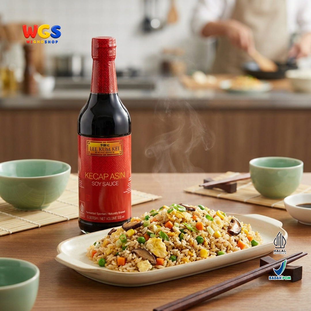 Lee Kum Kee Kecap Asin Soy Sauce 500ml - Light Soy Sauce Fermentasi Alami Marinasi Tumis Nasi Mie Bumbu Masak