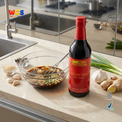 Lee Kum Kee Kecap Asin Soy Sauce 500ml - Light Soy Sauce Fermentasi Alami Marinasi Tumis Nasi Mie Bumbu Masak