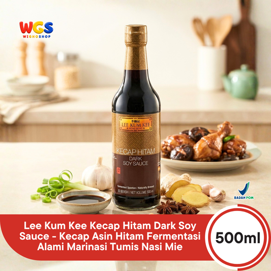Lee Kum Kee Kecap Hitam Dark Soy Sauce 500ml - Kecap Asin Hitam Fermentasi Alami Marinasi Tumis Nasi Mie