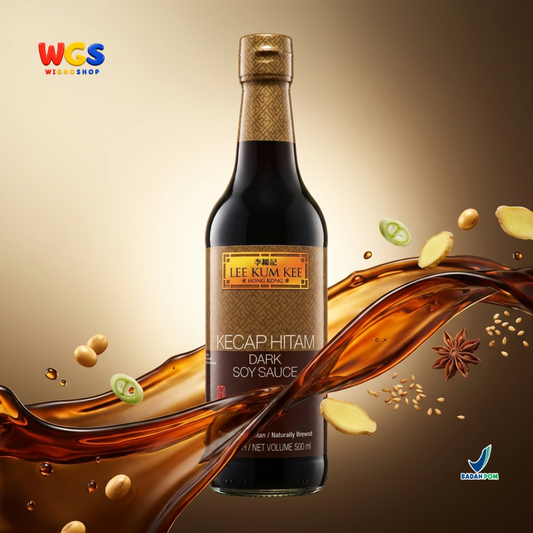 Lee Kum Kee Kecap Hitam Dark Soy Sauce 500ml - Kecap Asin Hitam Fermentasi Alami Marinasi Tumis Nasi Mie